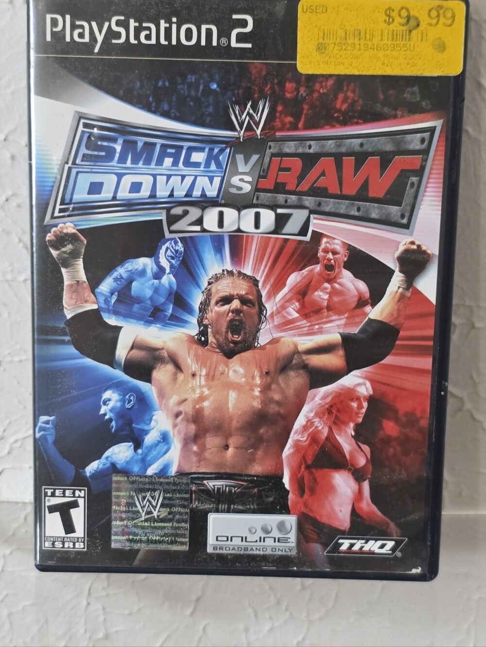 WWE Smackdown vs. Raw 2007 (Sony PlayStation 2 PS2, 2006) Untested As Is